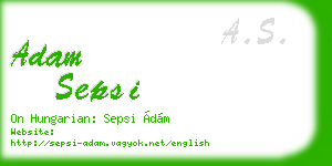 adam sepsi business card